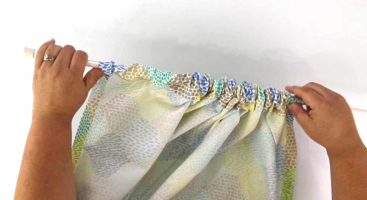 No Sew Fabric Curtains