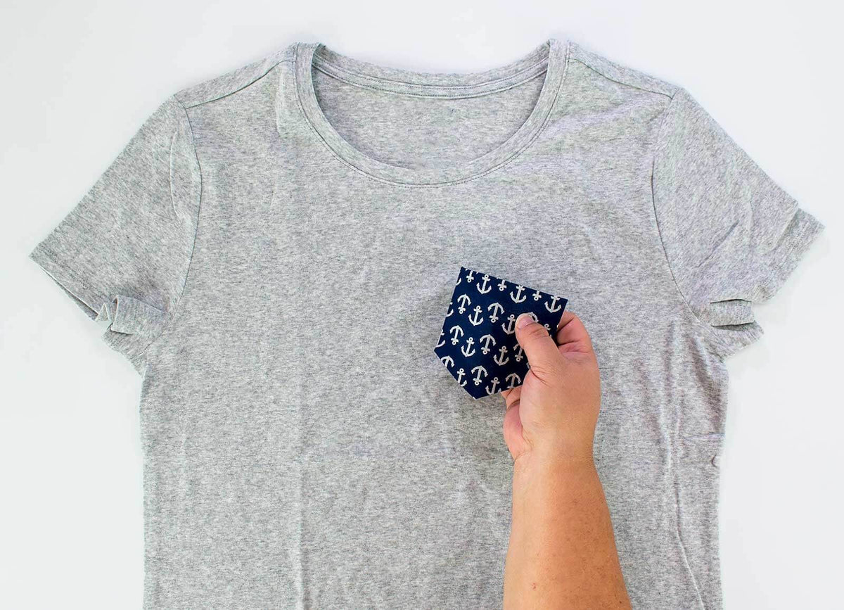 No-Sew Pocket Tee
