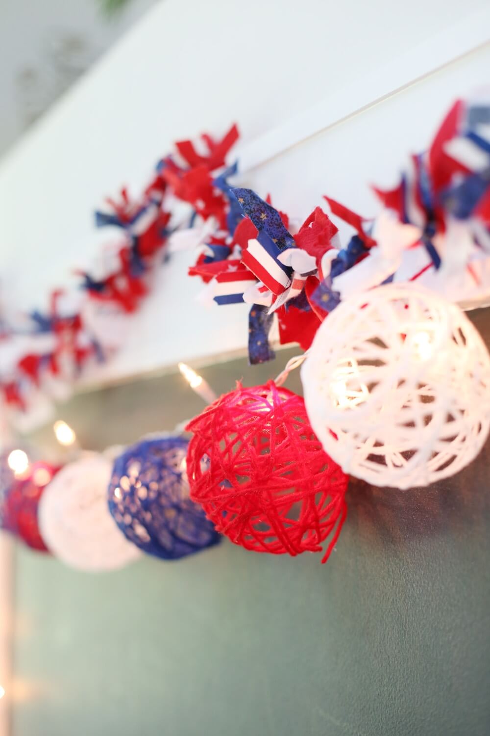 Patriotic Yarn Lights