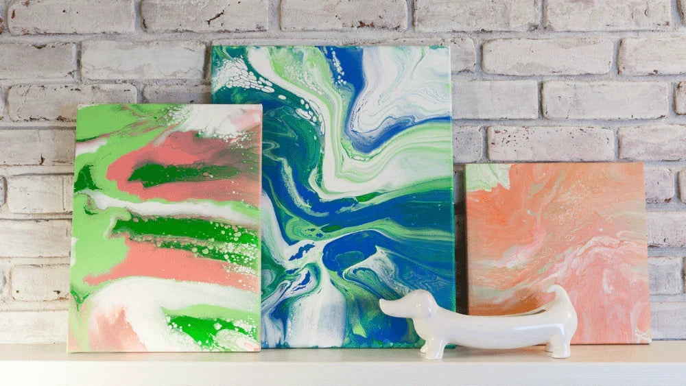 Tacky Glue as Paint Pouring Medium