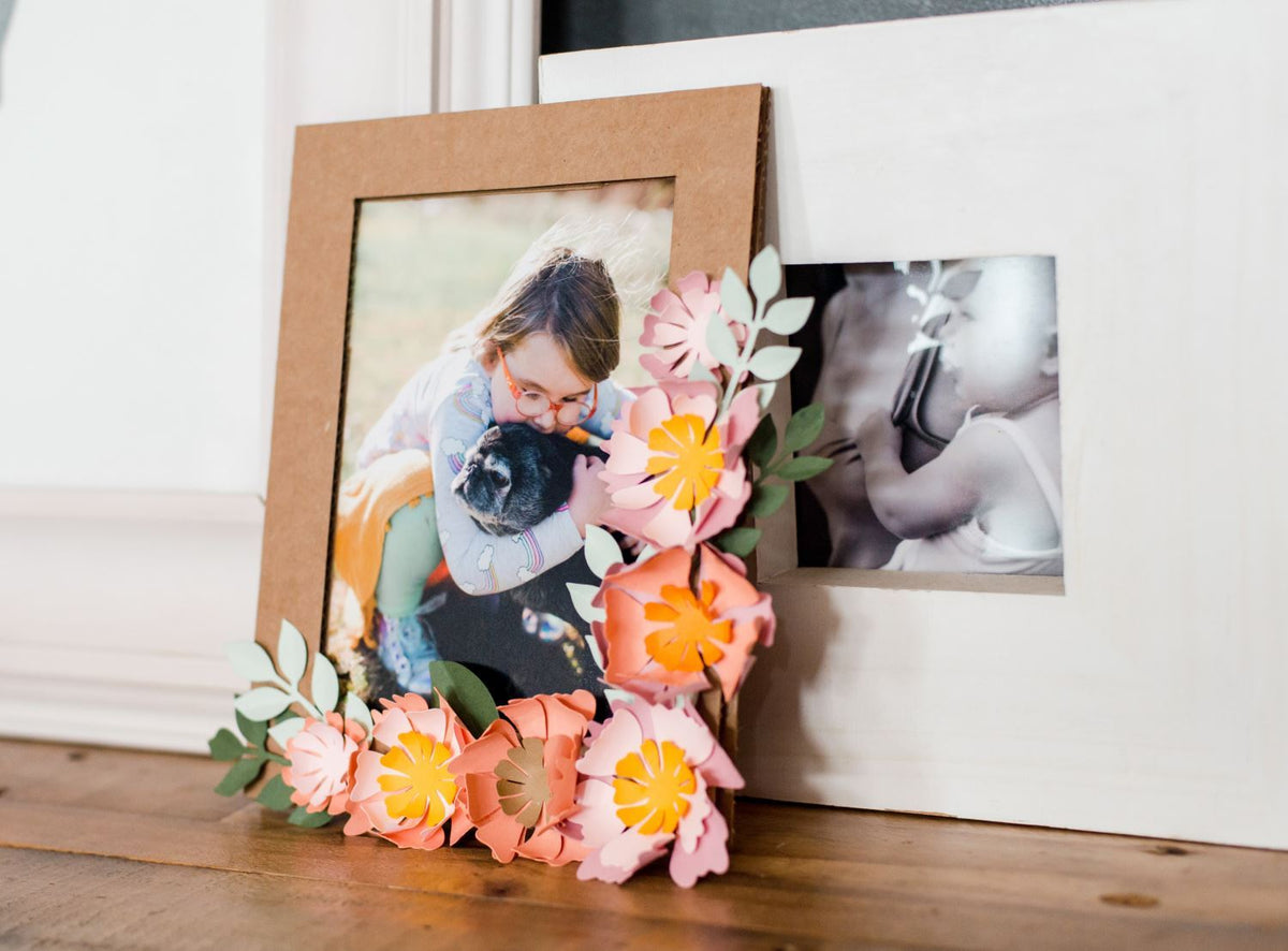 How to Make Paper Flower Frame with Memory Glue