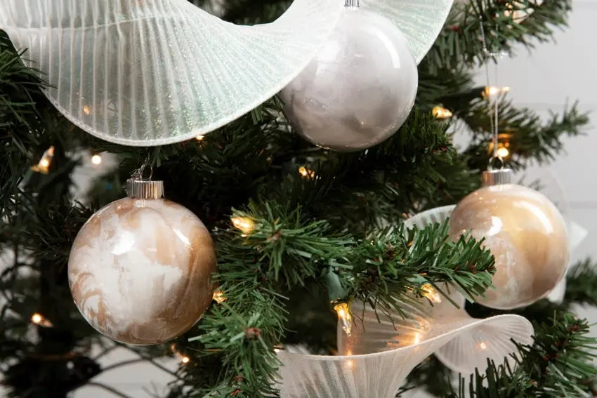 Marble Painted Ornaments