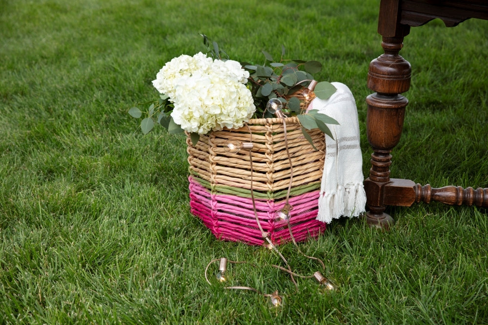 DIY Painted Wicker Basket