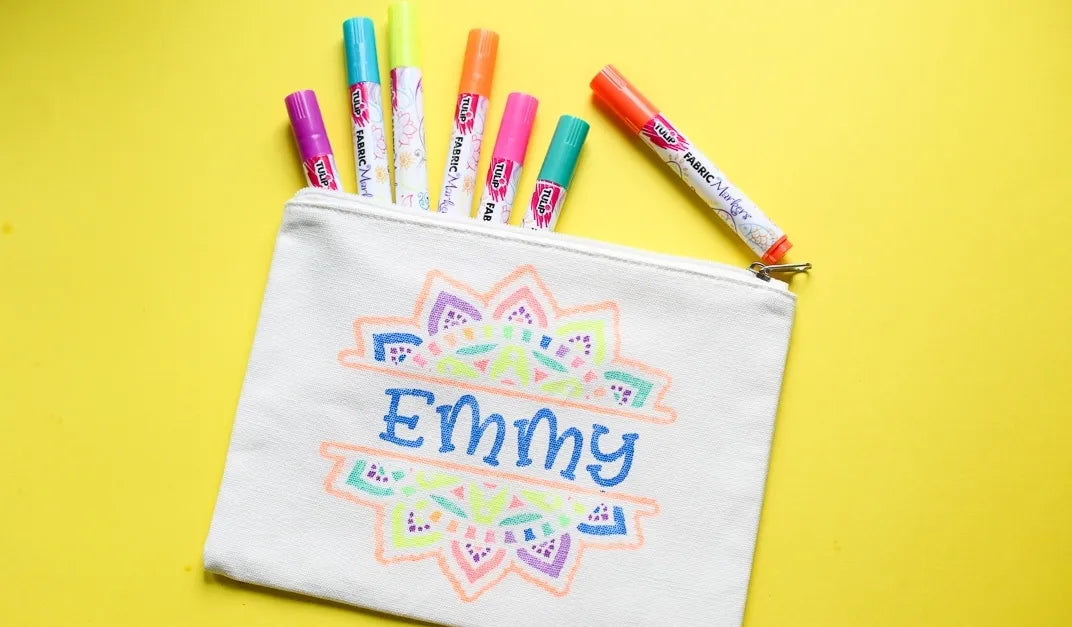 How To Create Fabric Marker Designs with Stencils