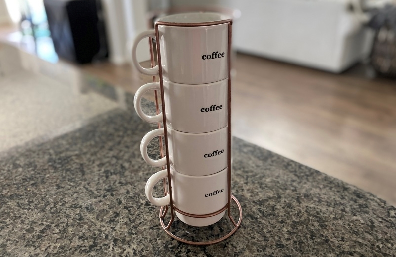 Rustic Coffee Station Makeover: Mug Holder