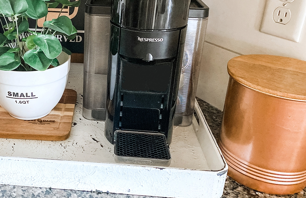 Rustic Farmhouse Coffee Station Makeover: Coffee Canister