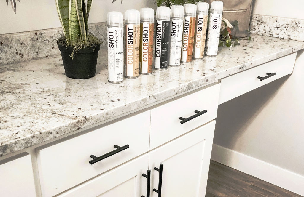 Spray Paint Cabinet Hardware for a High-End Look