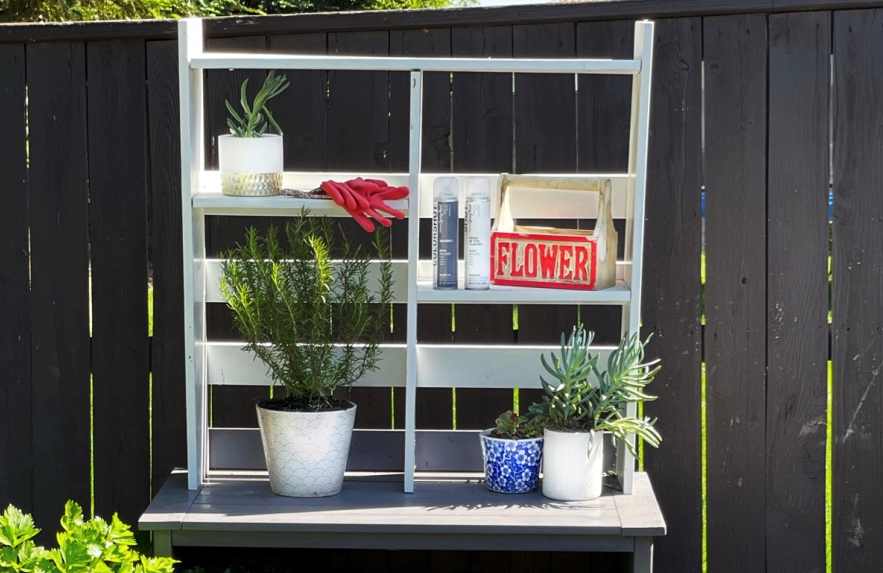 Customize Your Garden Potting Bench with Spray Paint