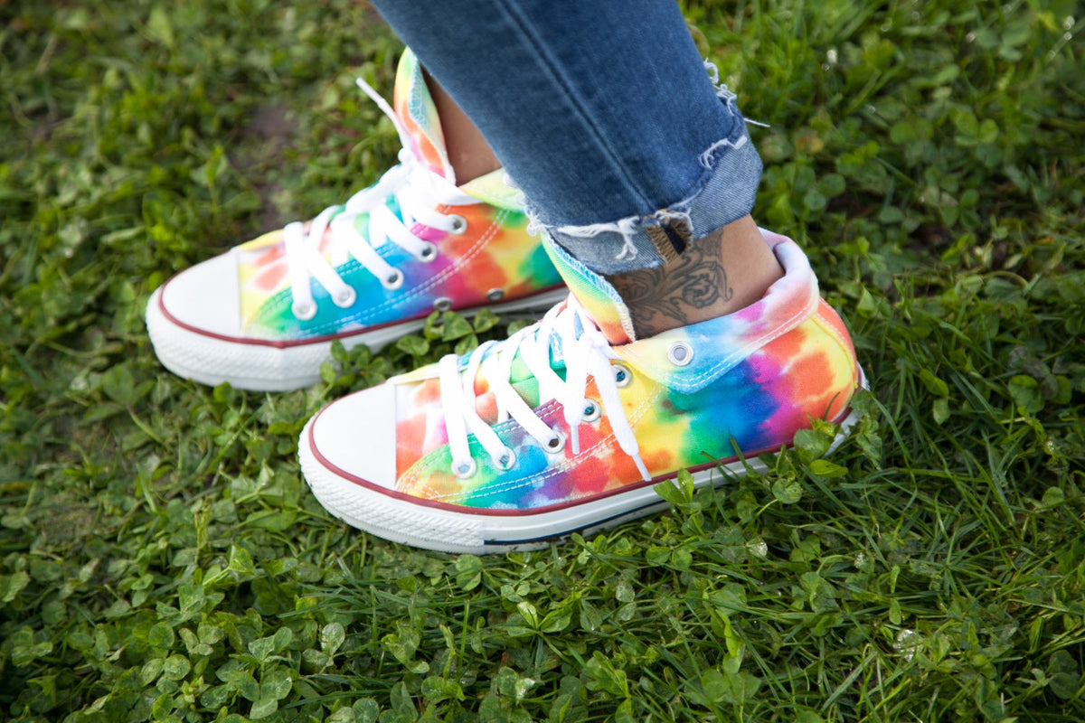 DIY Tie-Dye Shoes