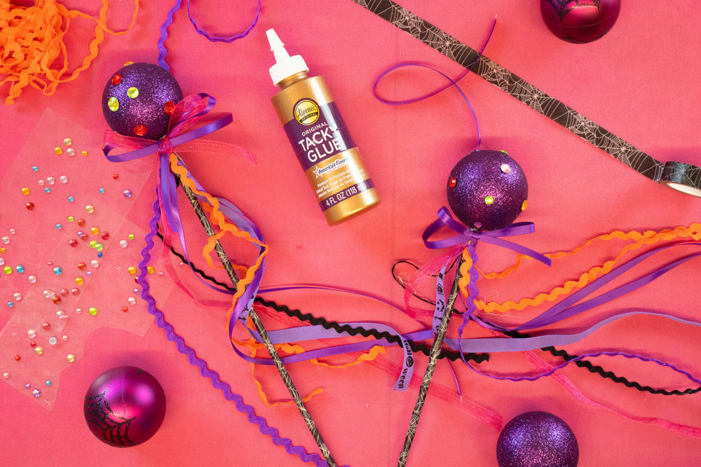 Easy Dollar Store Halloween Craft for Kids with Tacky Glue