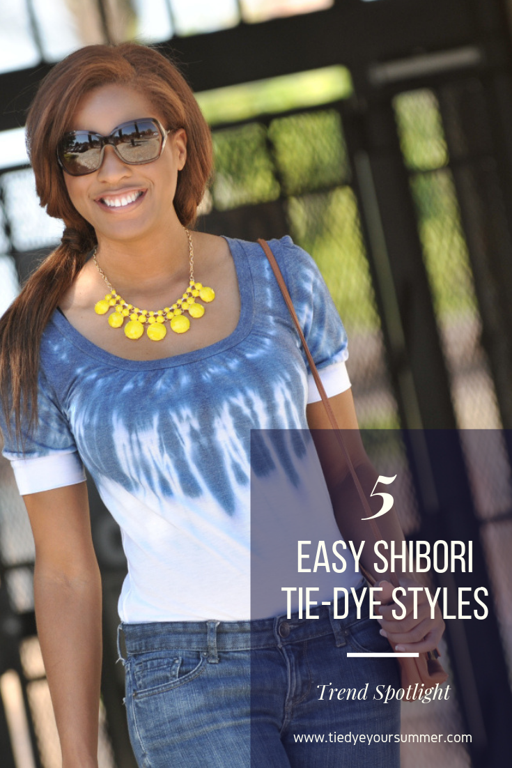 5 Easy Shibori Tie Dye DIYs
