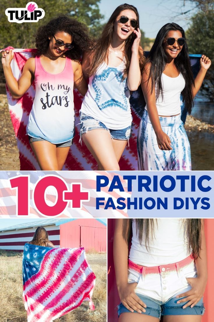 10+ Patriotic Tie-Dye DIYs