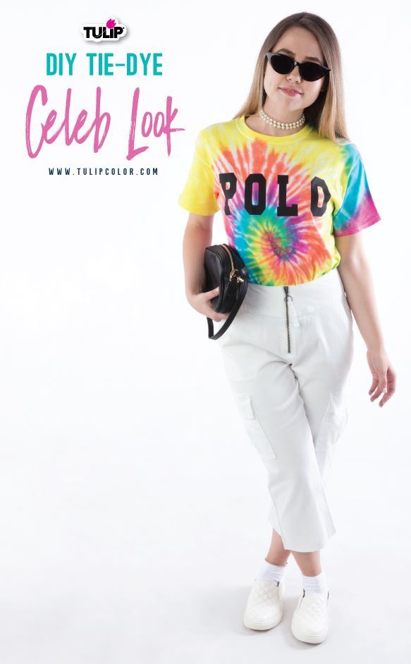 DIY Tie-Dye POLO T-shirt Like Gigi Hadid