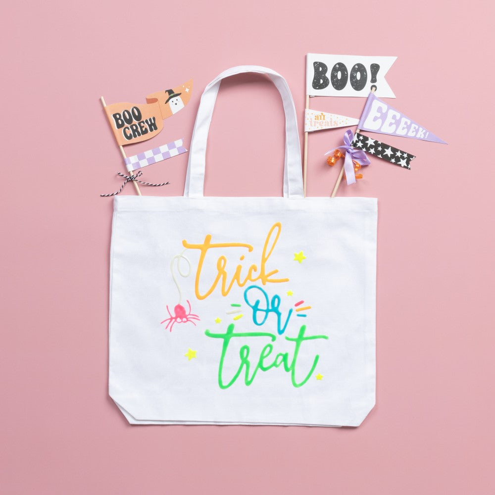 DIY Glow-in-the-Dark Trick or Treat Tote