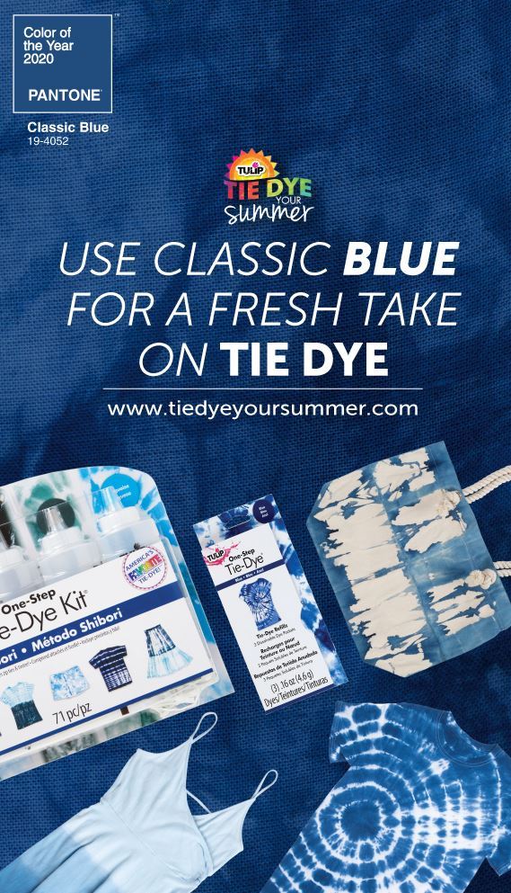 Tie-Dye Ideas in Classic Blue