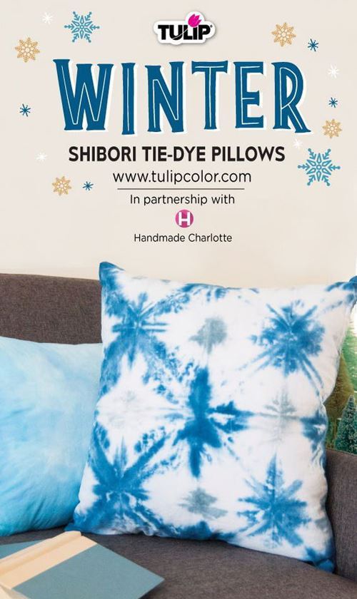 Winter Shibori Tie-Dye Pillows