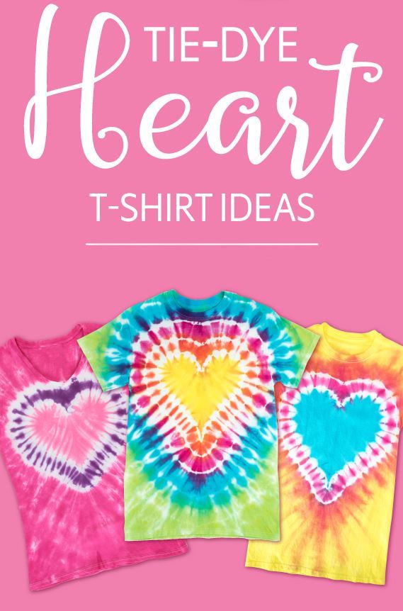 5 Tie-Dye Heart T-shirt Ideas
