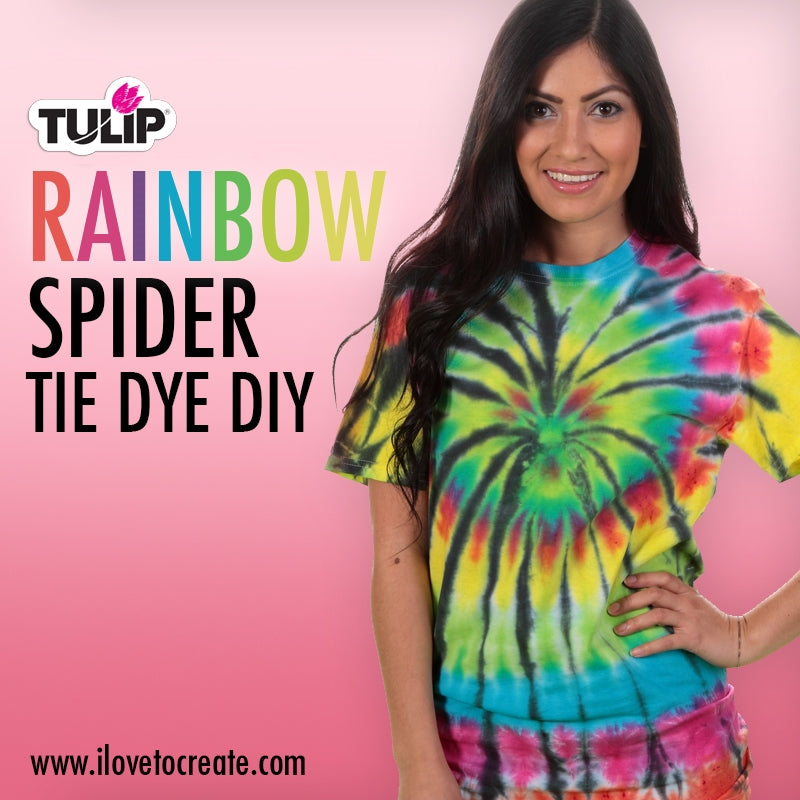 Rainbow Spider Tie Dye DIY