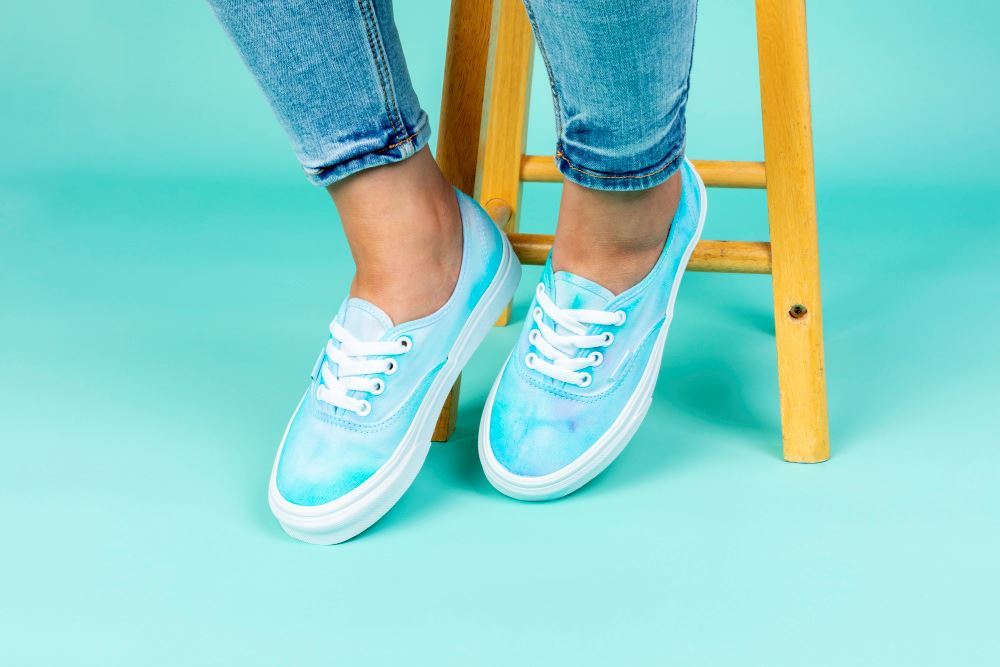 Ice Tie-Dye Shoes Technique