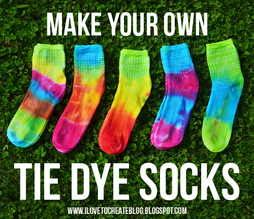 Make your own tie dye socks