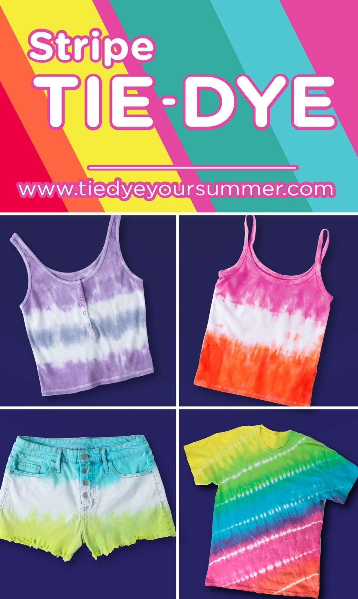 5 Stripe Tie-Dye Ideas