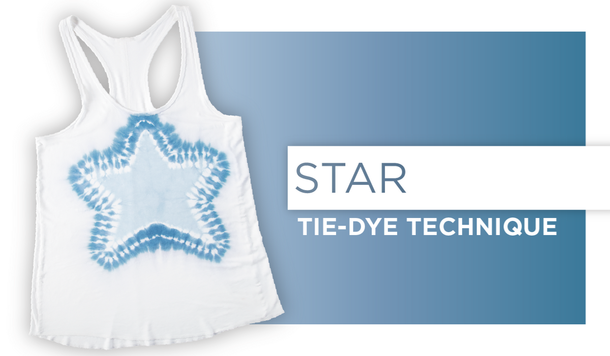 White tank with blue dye star