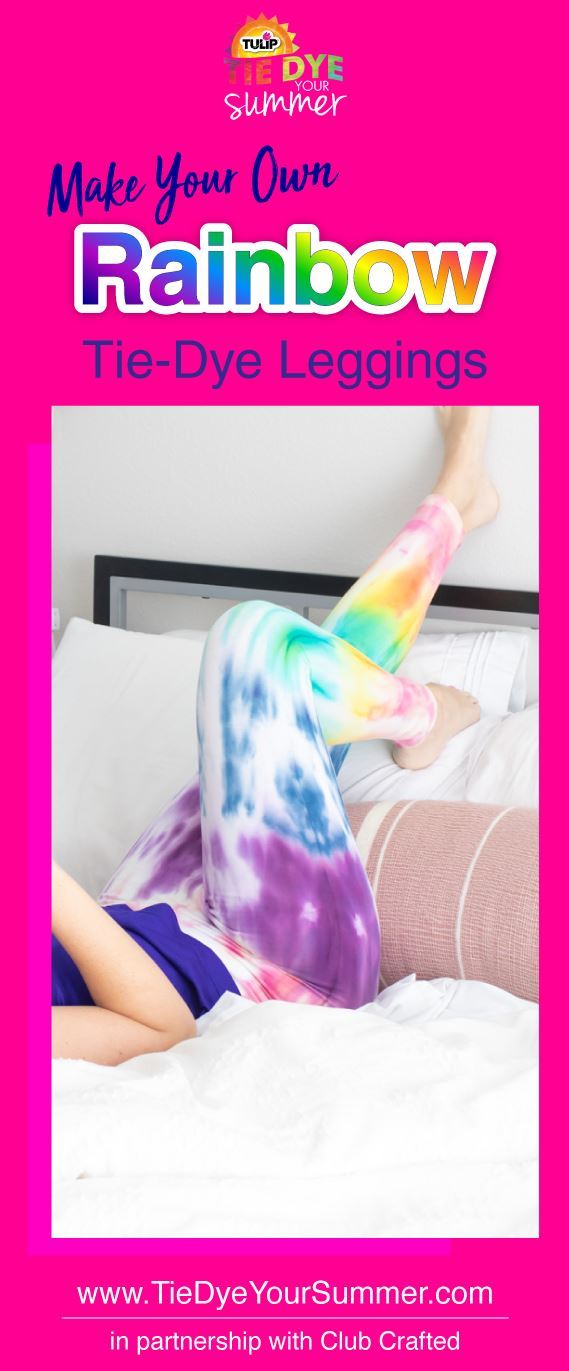 Make Your Own Rainbow Tie-Dye Leggings