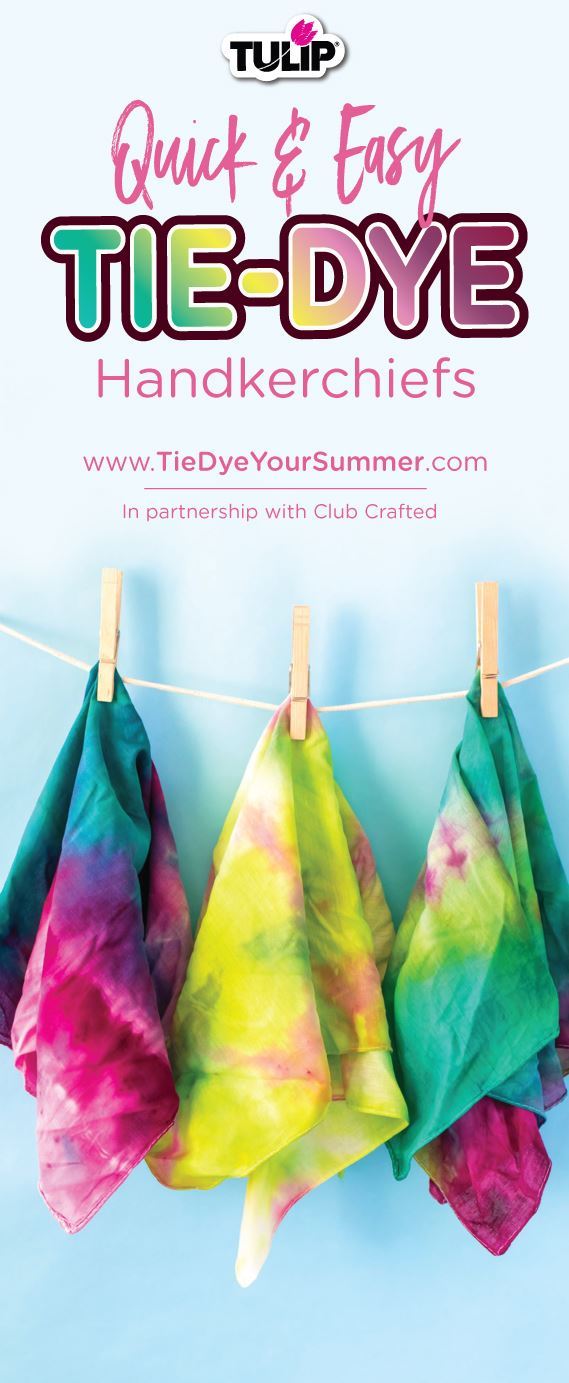 Quick and Easy Tie-Dye Handkerchiefs