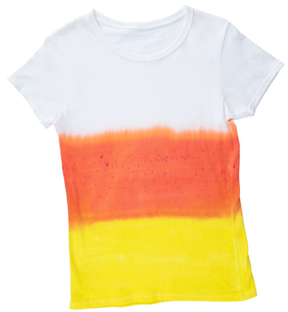 Candy Corn Tie-Dye Technique