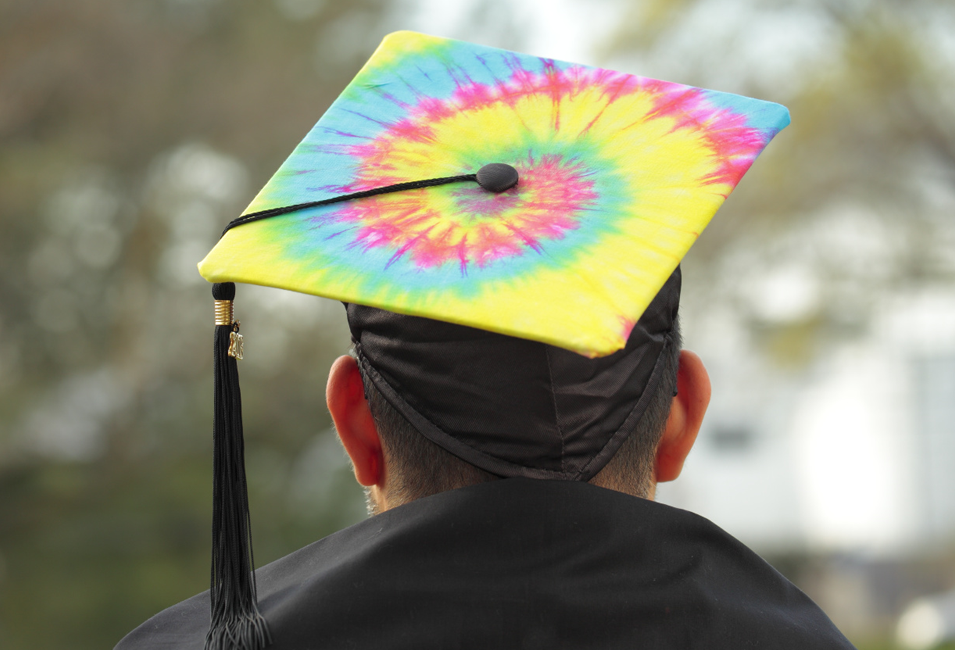 Tie-Dye Graduation Cap