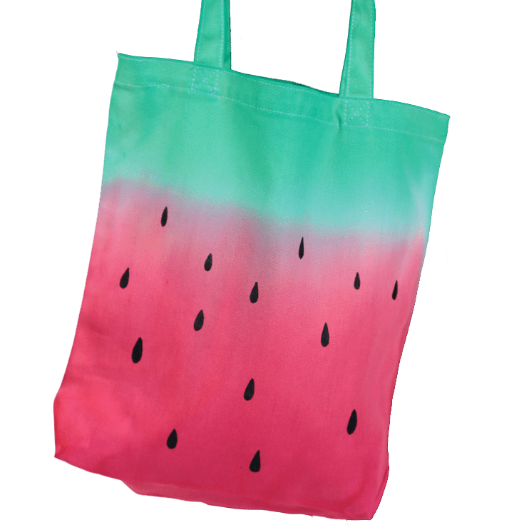 Watermelon Tie-Dye Tote Bag