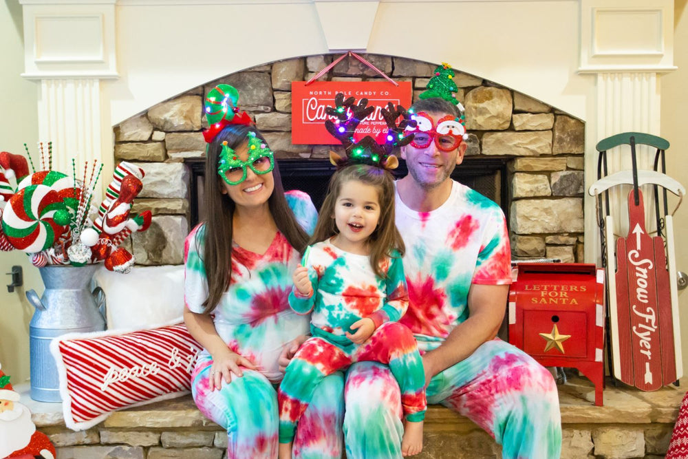 DIY Tie Dye Matching Family Pajamas