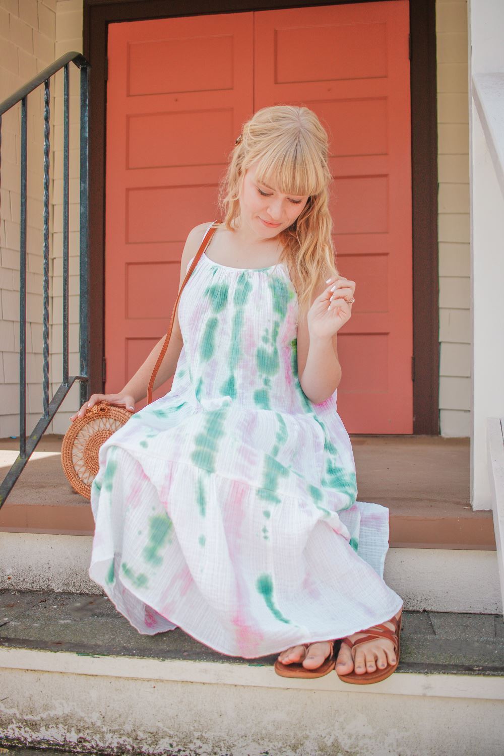 Tie-Dye Slip Dress for Summer to Fall Style