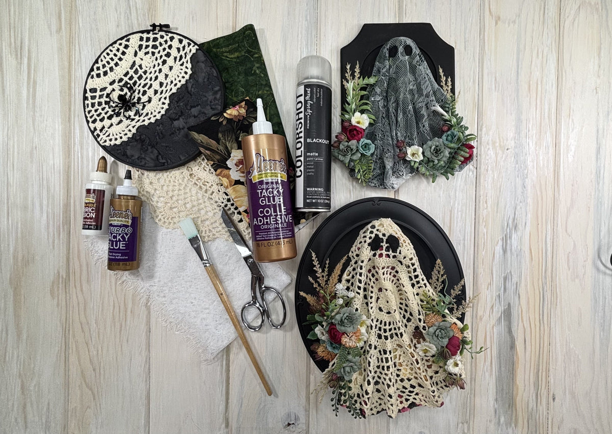 doily and lace ghosts