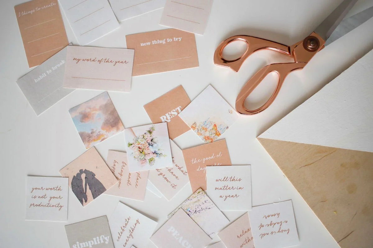 New Year Vision Board with DIY Glue Dots