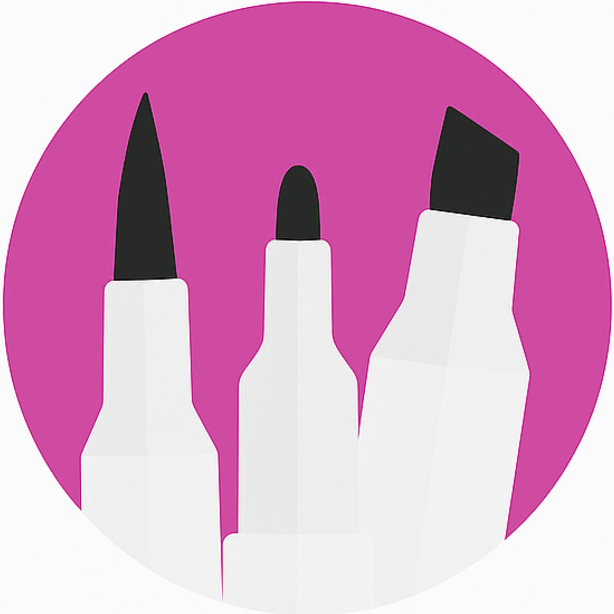 Fabric Marker mixed tip examples