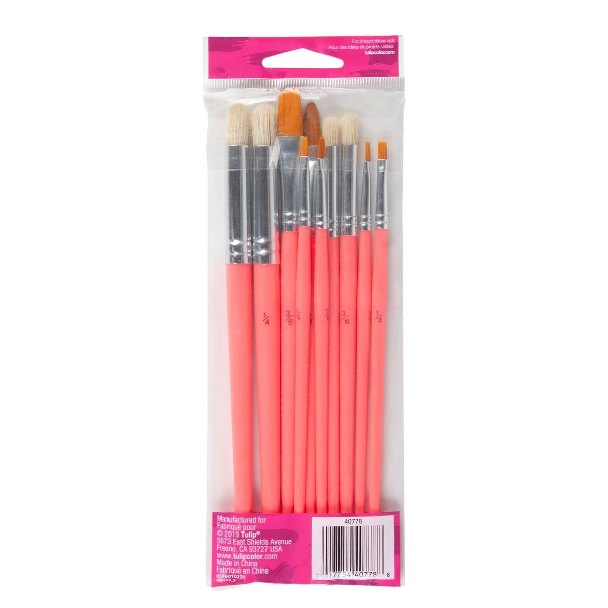 Picture of 40778 Tulip® Assorted Paintbrushes 10 Pack