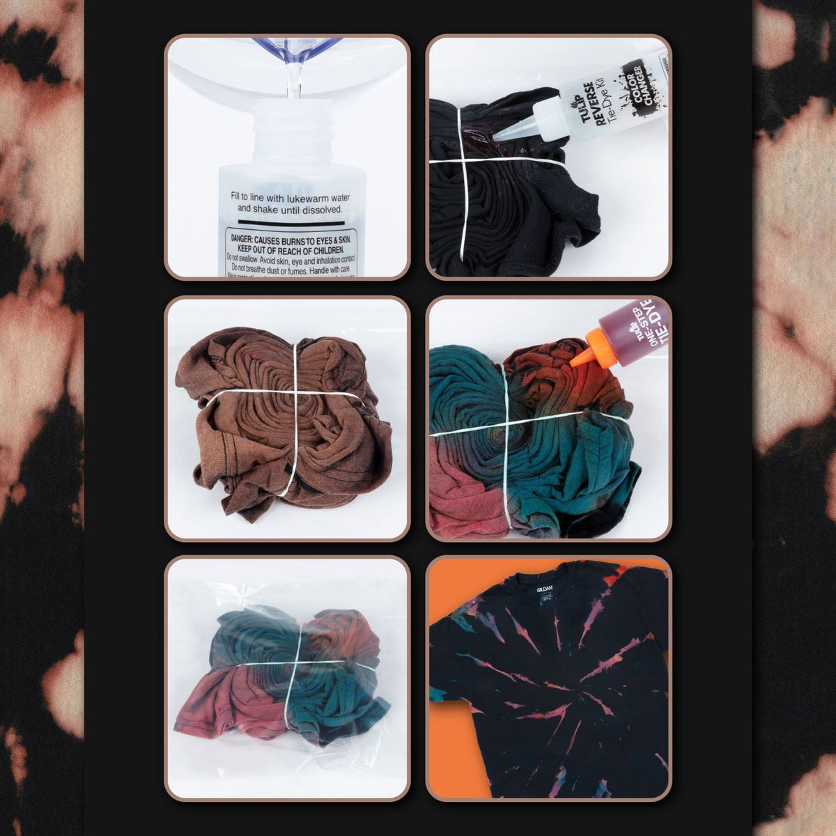 Picture of 47100                               REVERSE TIE DYE TECHNIQUE KIT                     