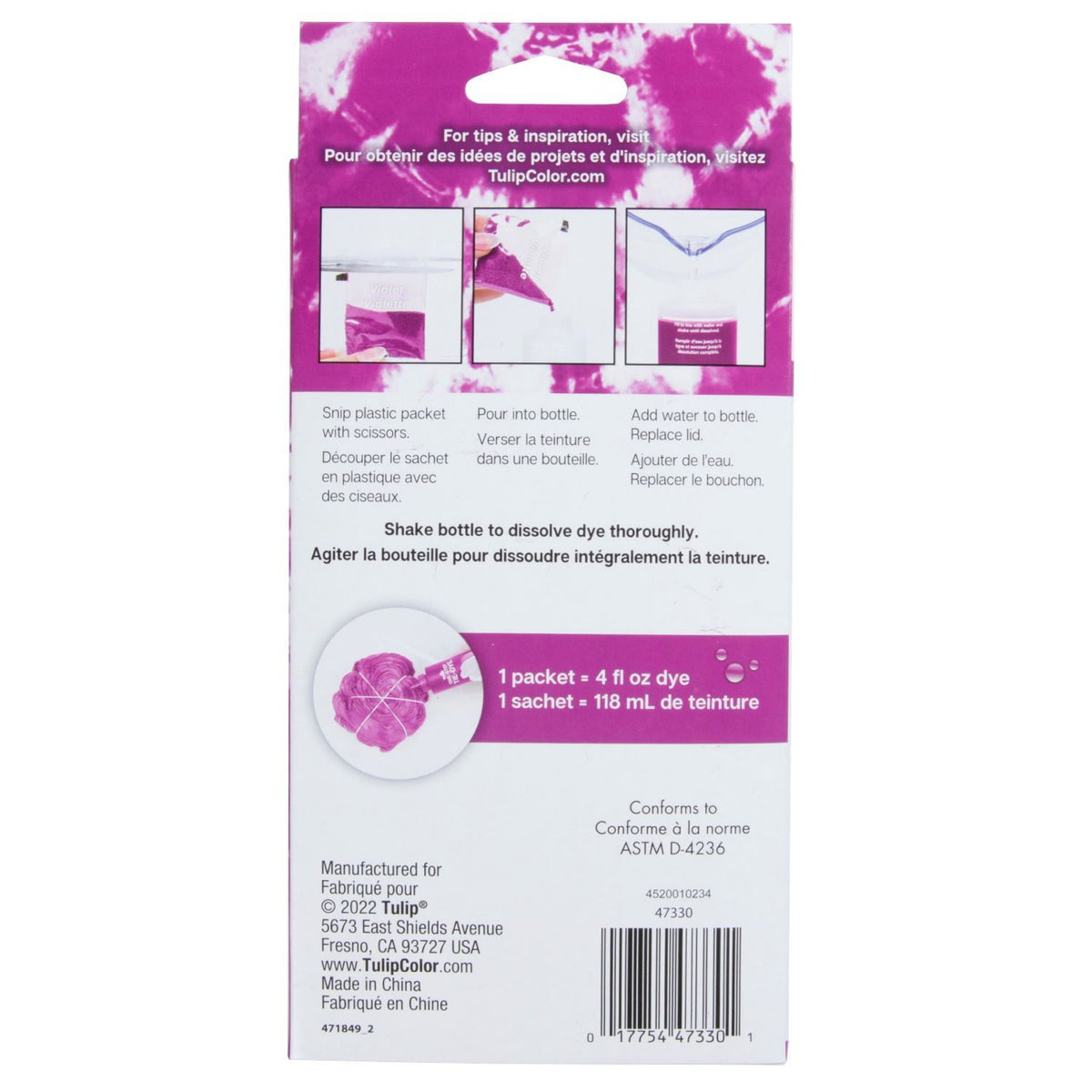 Picture of 47330 One-Step Tie-Dye Refills Violet