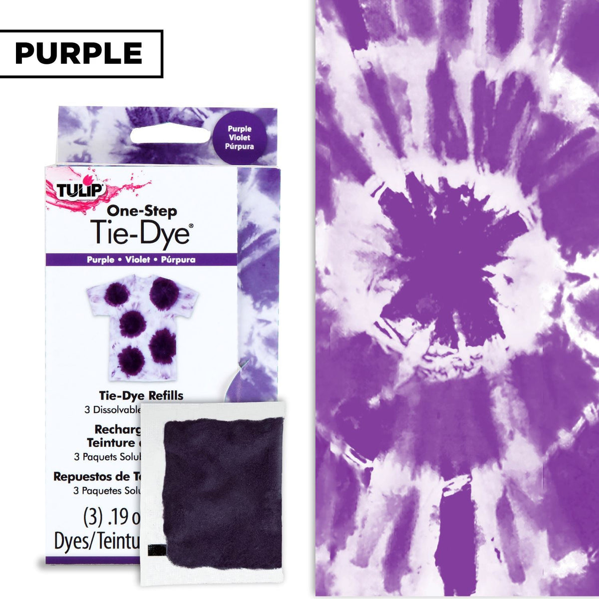 Picture of 29040 One-Step Tie-Dye Refills Purple