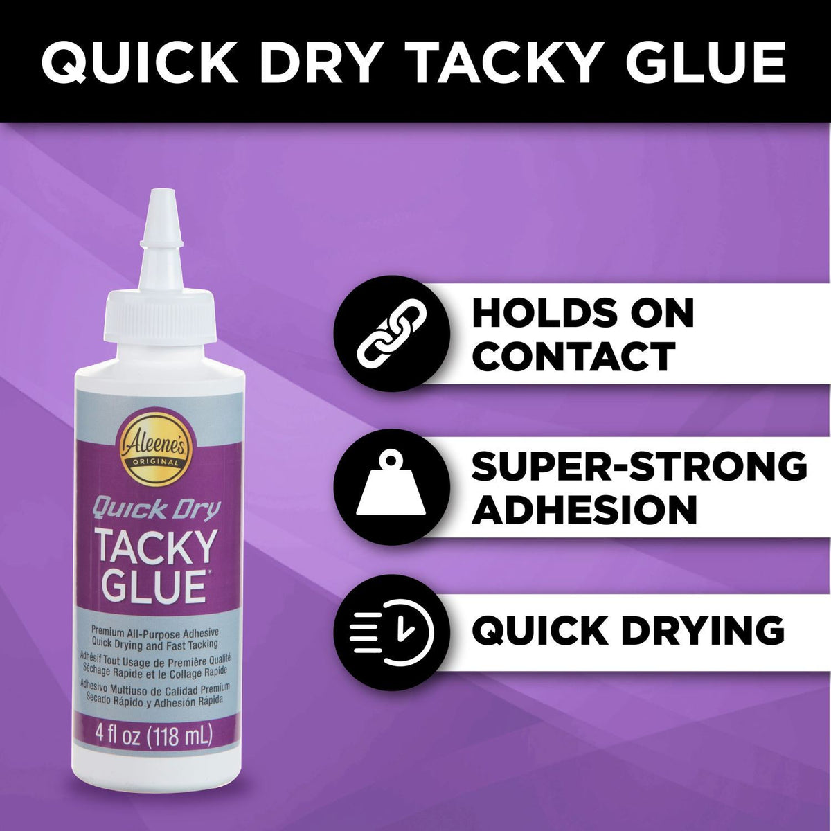 Picture of 40642 Aleene's Quick Dry Tacky Glue 4 fl. oz. 3 Pack