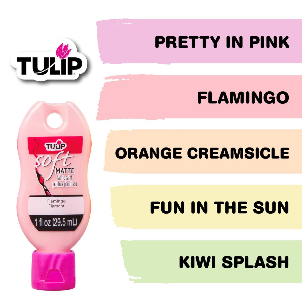 Picture of 47797 Tulip Brush-On Fabric Paint Pastels 10 Pack