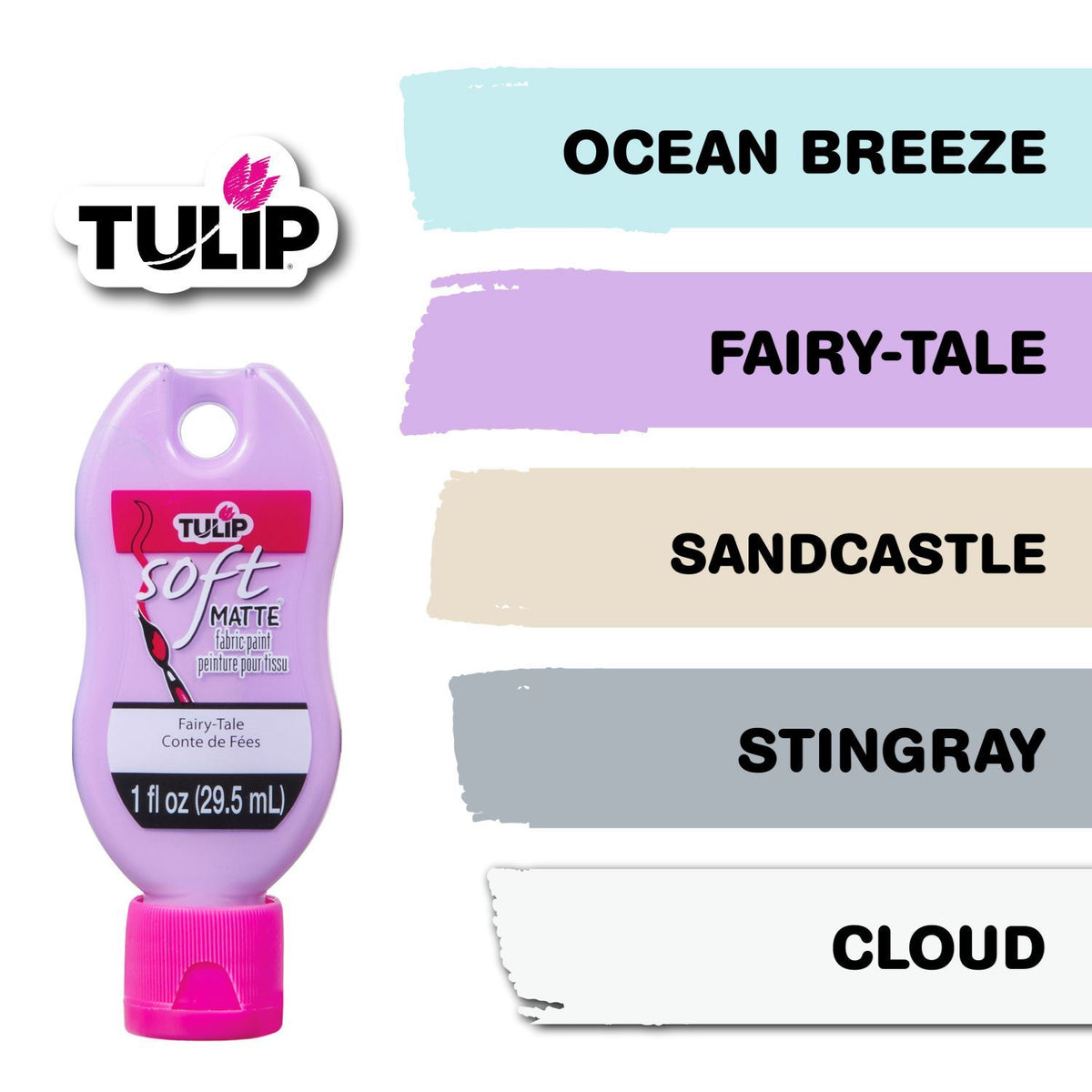 Picture of 47797 Tulip Brush-On Fabric Paint Pastels 10 Pack