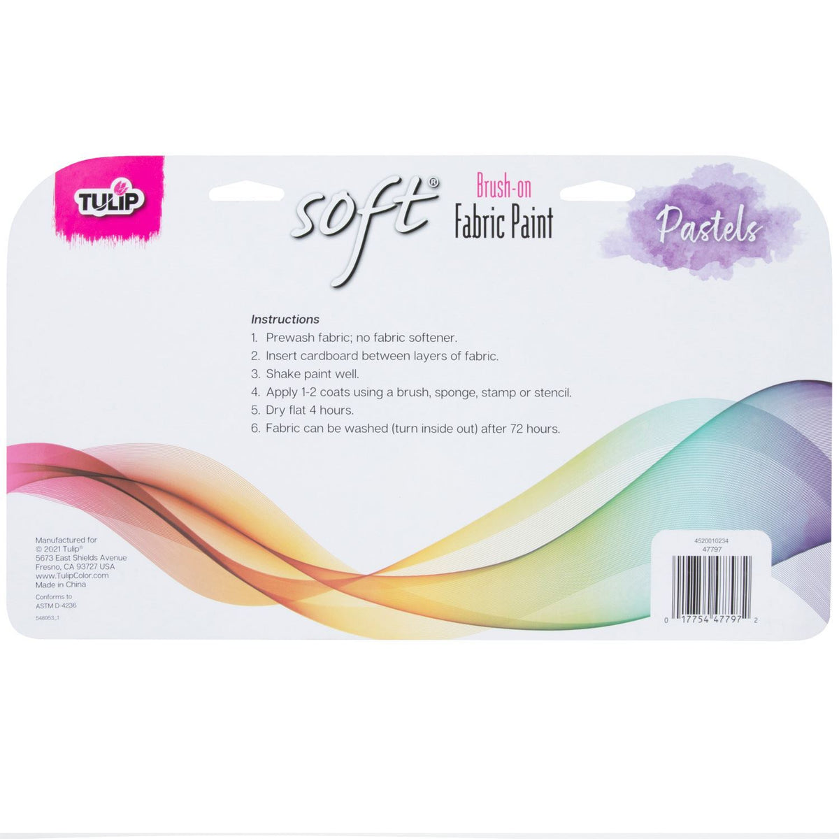 Picture of 47797 Tulip Brush-On Fabric Paint Pastels 10 Pack