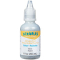 Scribbles Shiny 3D Fabric Paint Glitter Silver