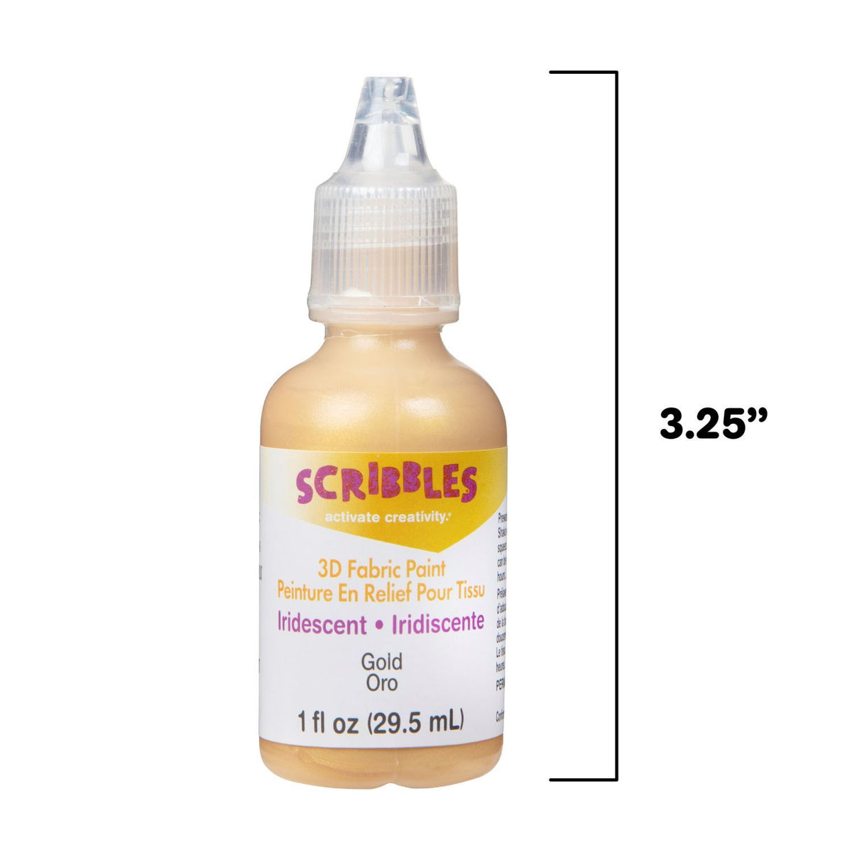 Picture of 54224 3D Fabric Paint Gold 1 oz.