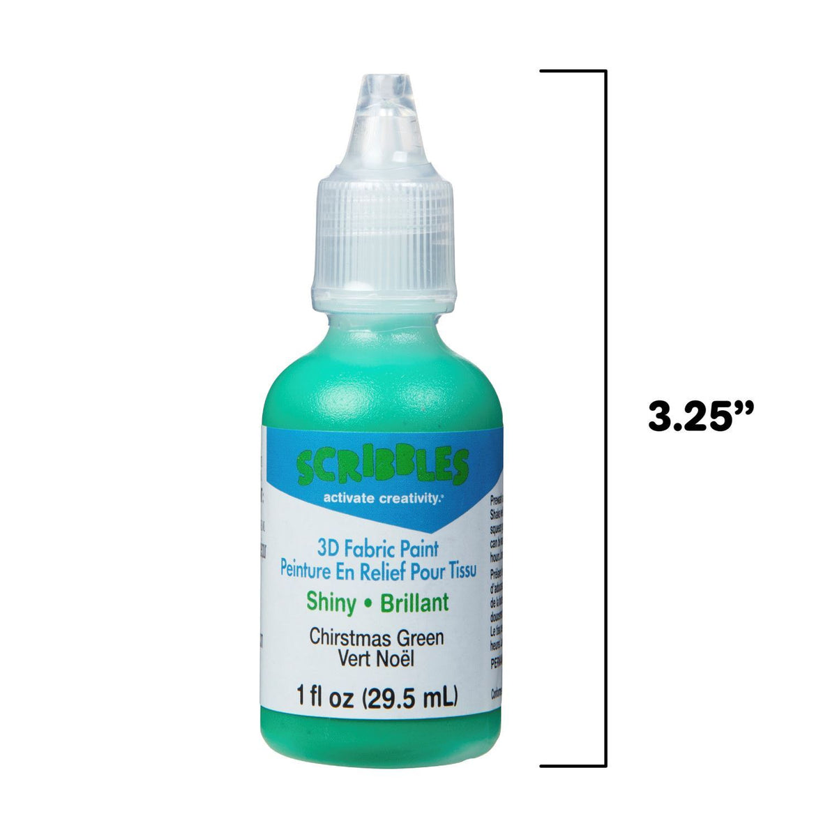 Picture of 54133 3D Fabric Paint Christmas Green 1 oz.