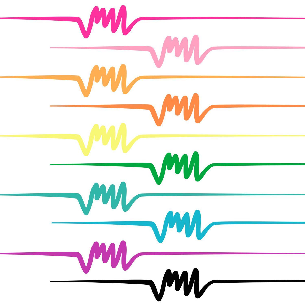 Picture of 31649 Tulip Brush-Tip Fabric Markers Neon 10 Pack