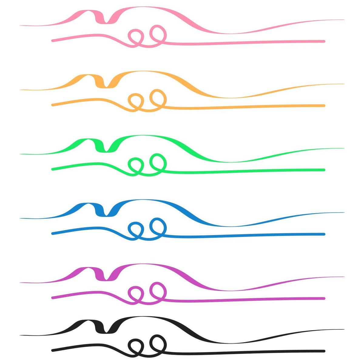 Picture of 40269 Tulip Graffiti Dual-Tip Fabric Markers Neon 6 Pack