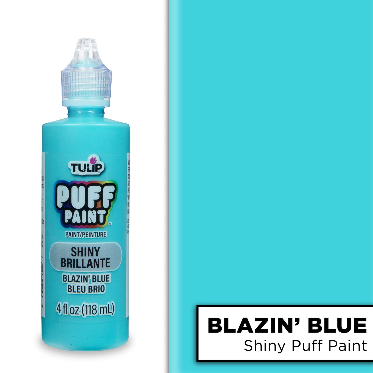 Picture of 26526 Tulip Dimensional Fabric Paint Slick Blazin' Blue 4 oz.